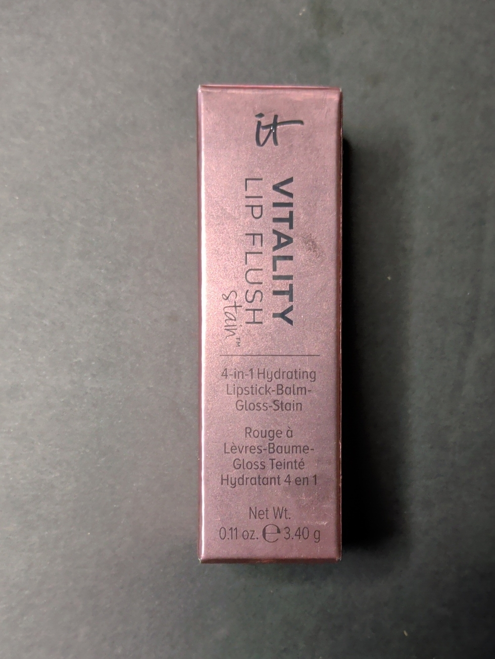 It Cosmetics Rose Flush Vitality Lip Flush Stain 4-In-1 Hydrating-Balm-Stain